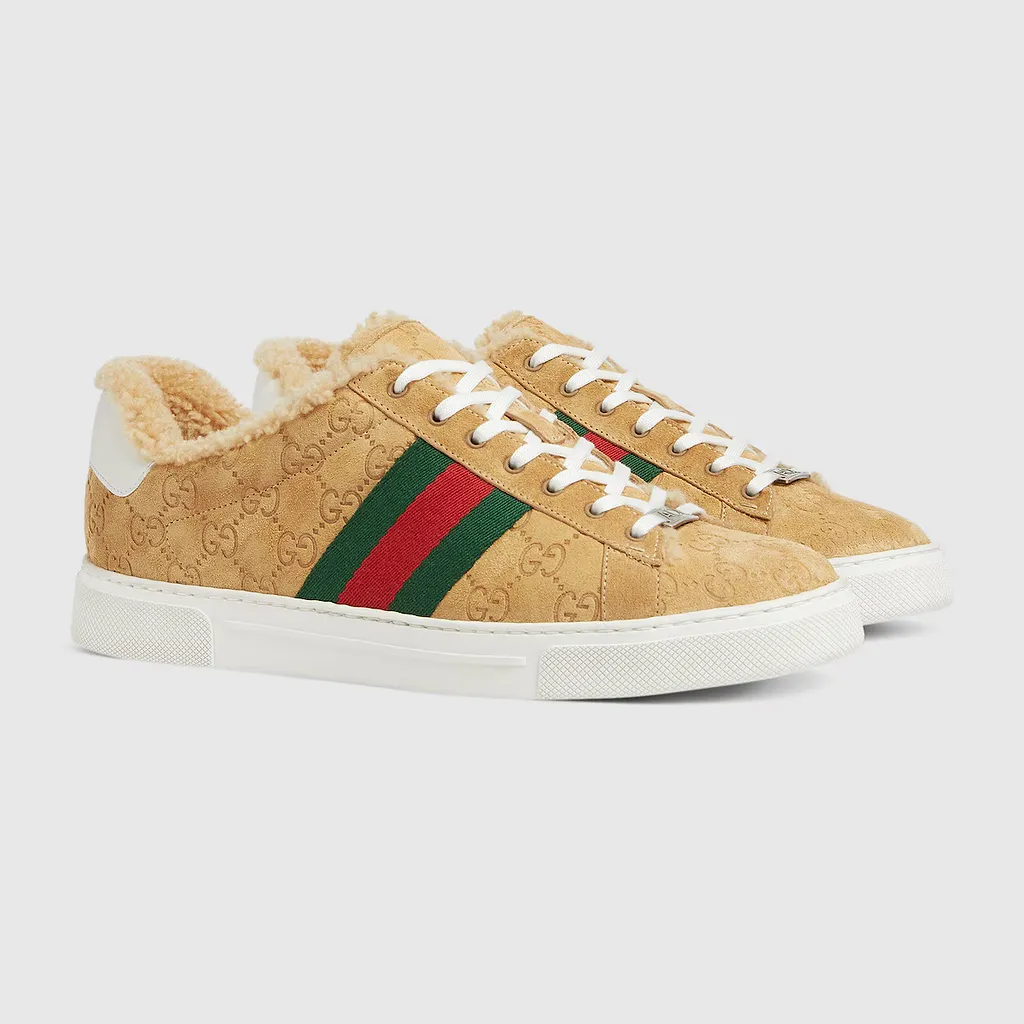 Gucci Ace Trainer With Web