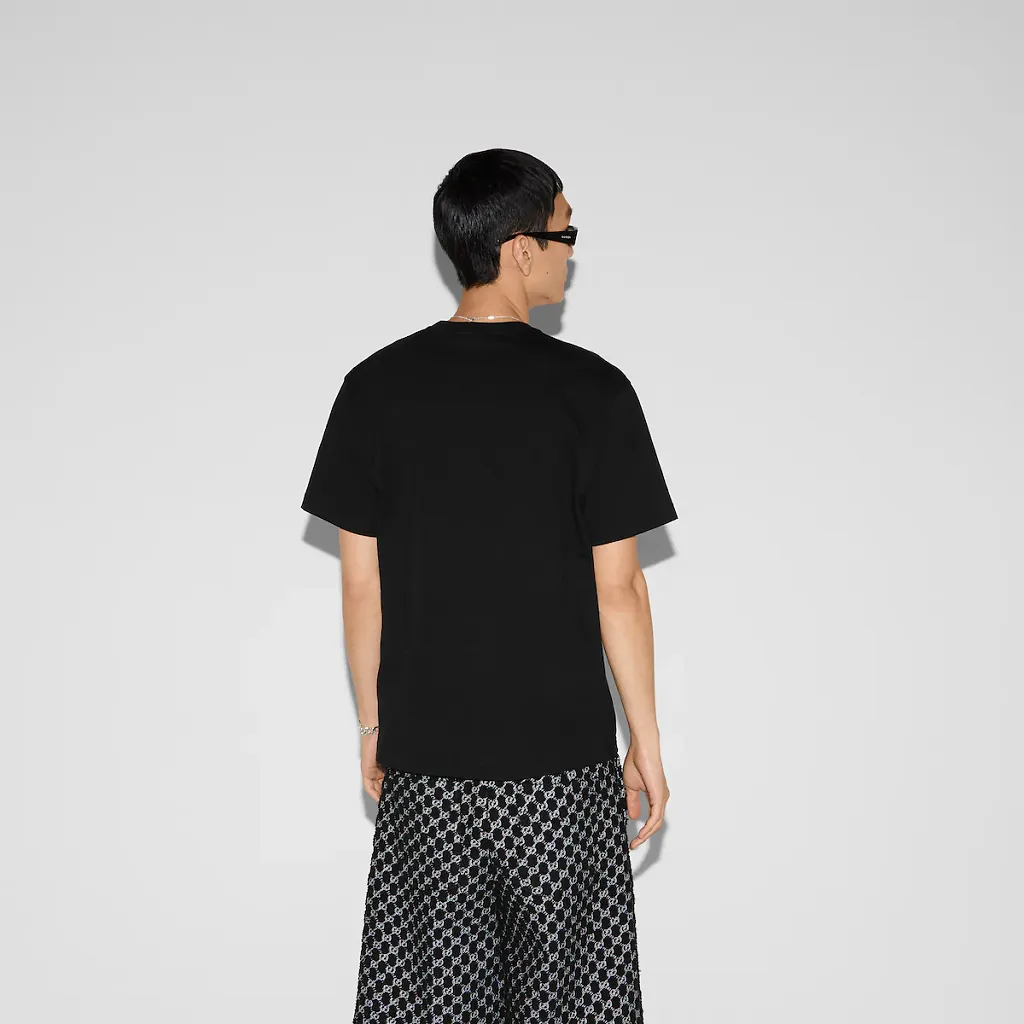 Cotton Jersey T-Shirt With Embroidery