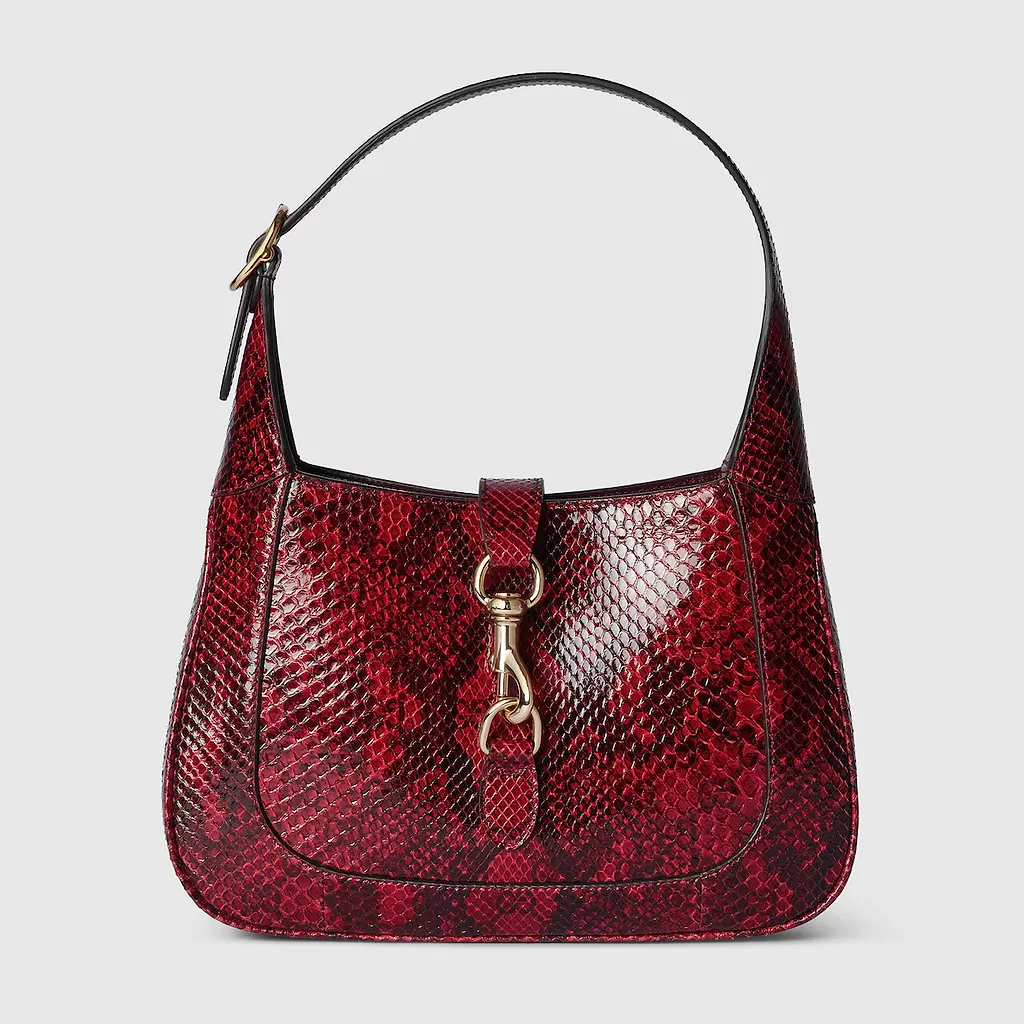 Gucci Jackie Small Python Shoulder Bag