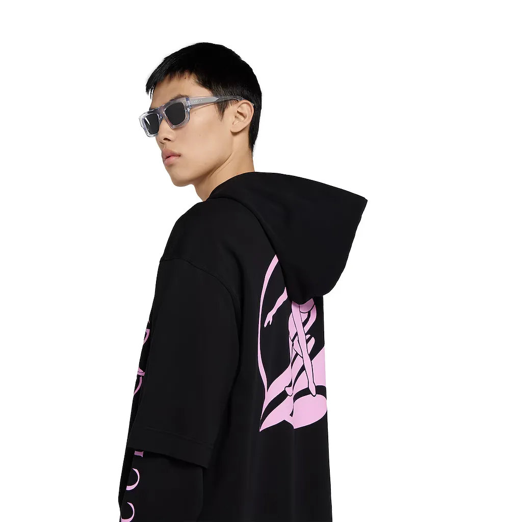 Printed Cotton Jersey Long-Sleeve T-Shirt