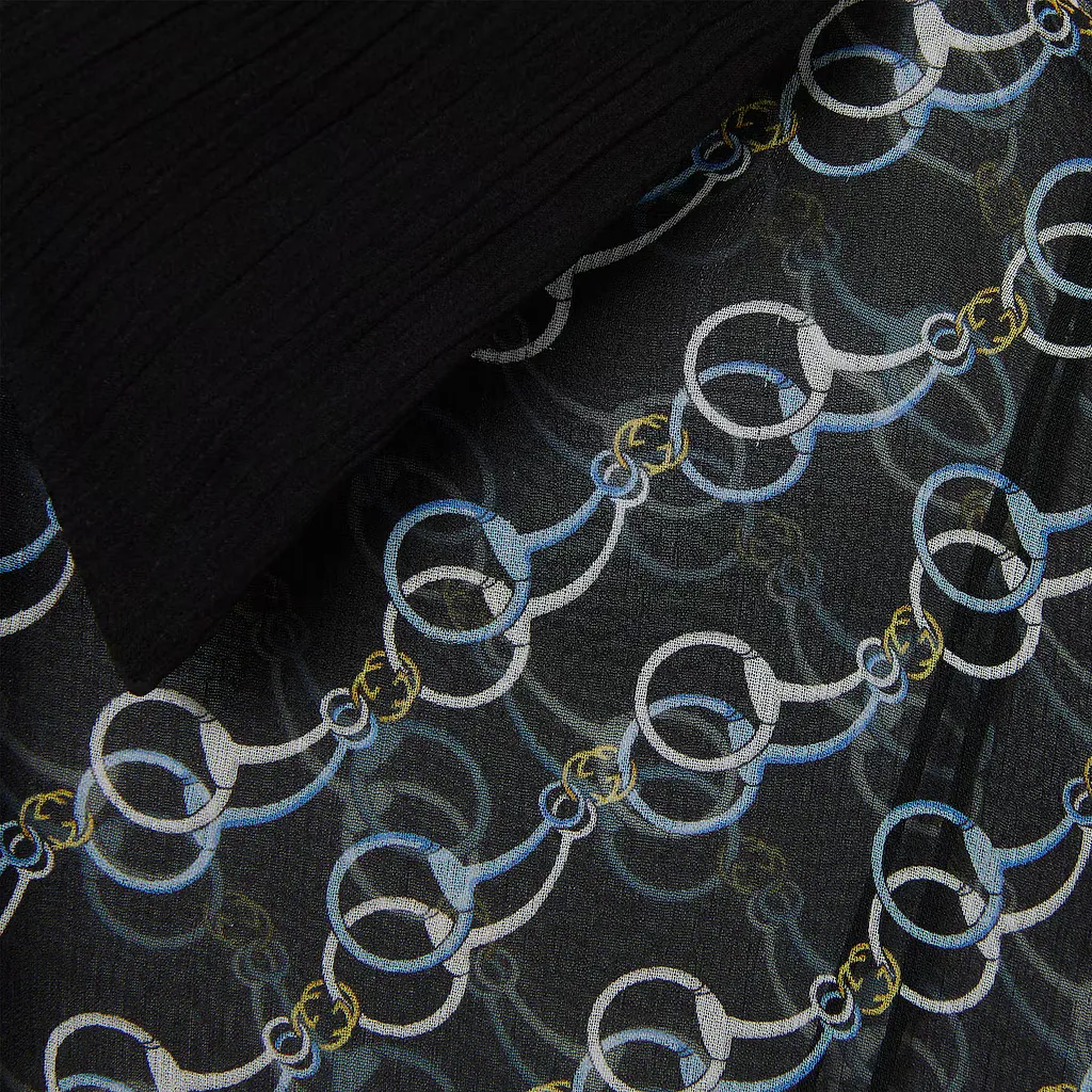 Printed Silk Creponne Shirt