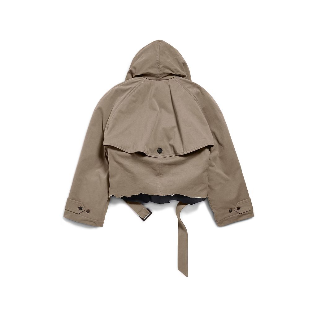 Flipped Hooded Trench