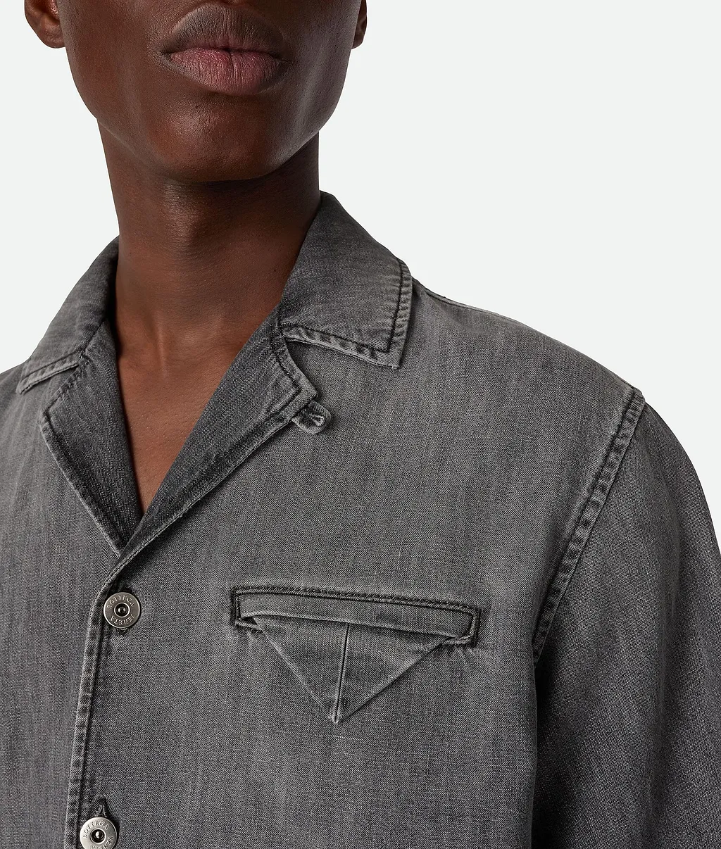 Vintage Black Denim Shirt