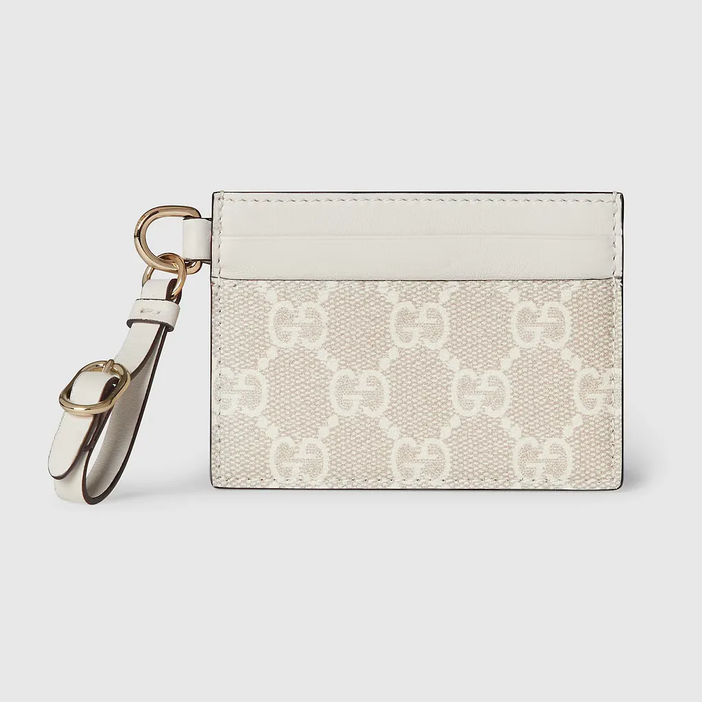 Gg Emblem Card Case With Strap