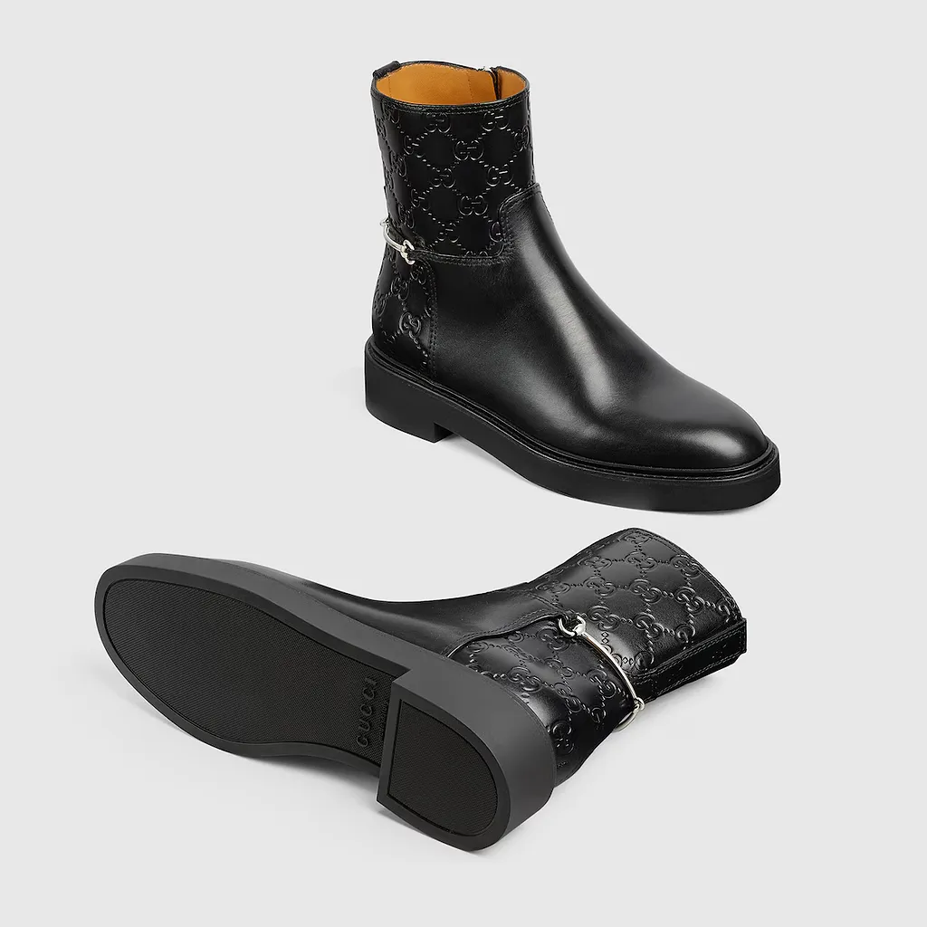 Slim Horsebit Ankle Boot