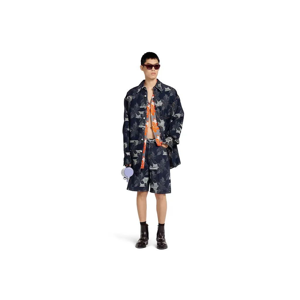 Printed Cotton Poplin Shirt