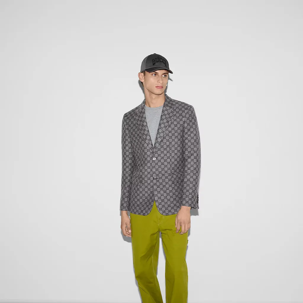 Gg Wool Flannel Jacket