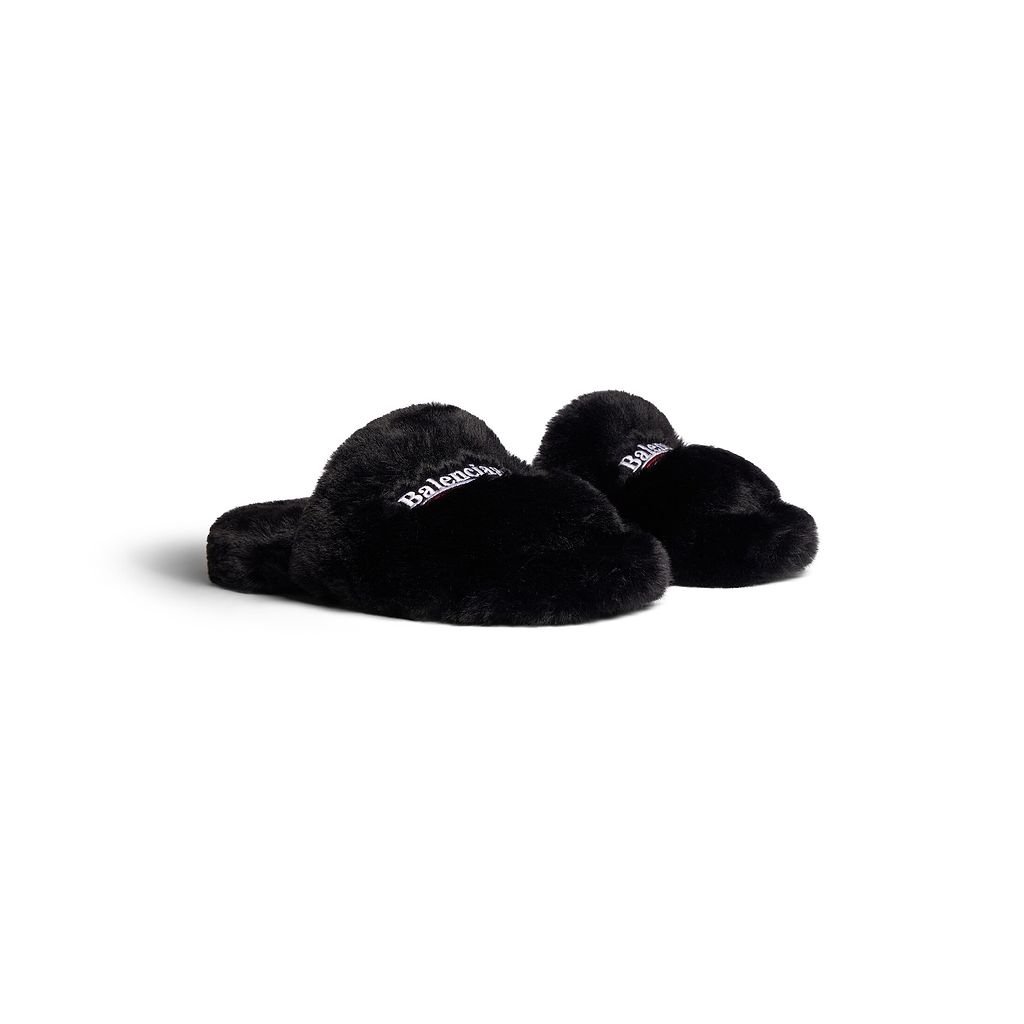 Furry Slide Sandal
