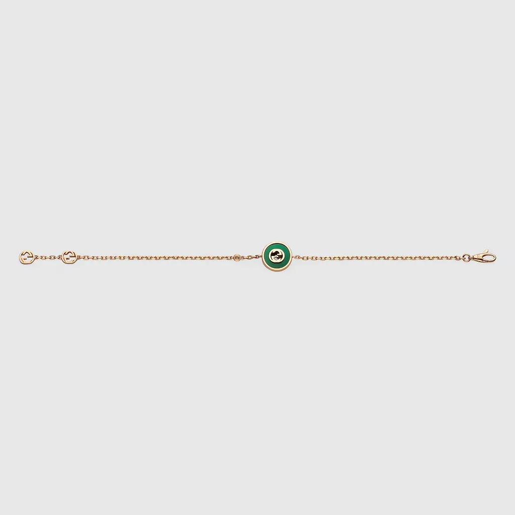 Gucci Interlocking 18K Chain Bracelet