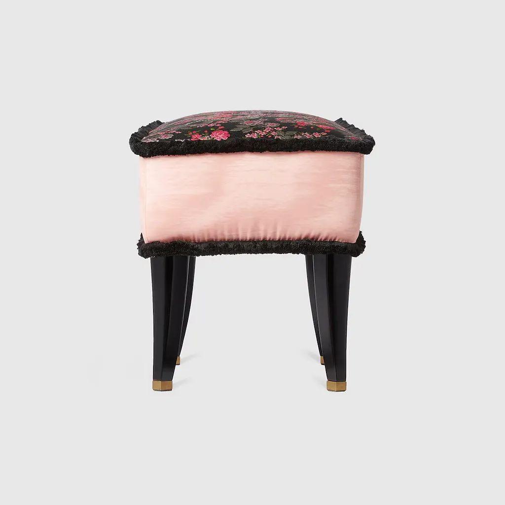 Floral Jacquard Stool