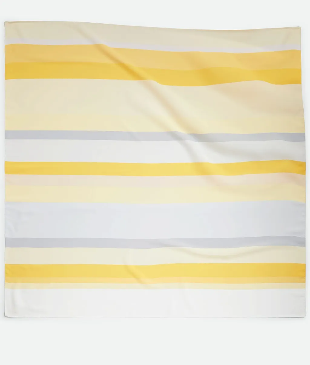Silk Twill Striped Foulard