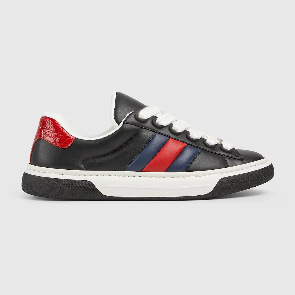 Gucci Ace Trainer With Web
