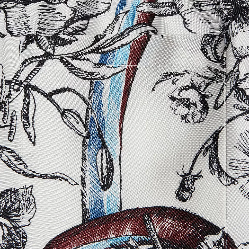 Printed Silk Shorts