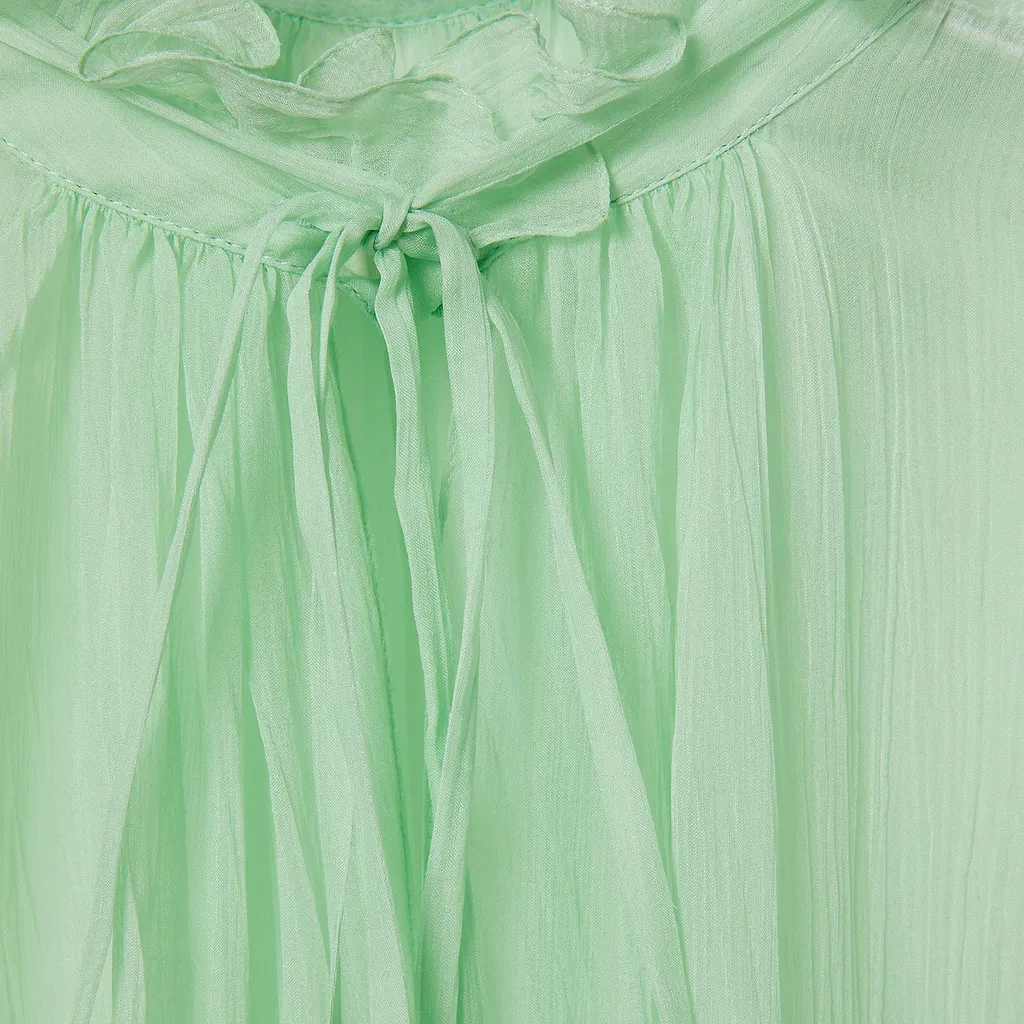 Silk Chiffon Creponne Top