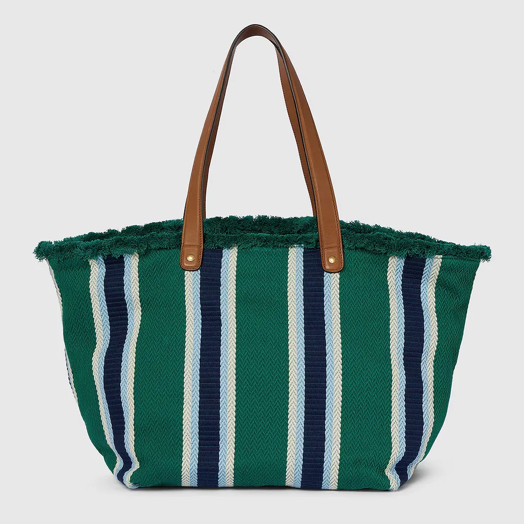 Embroidered Medium Canvas Tote Bag