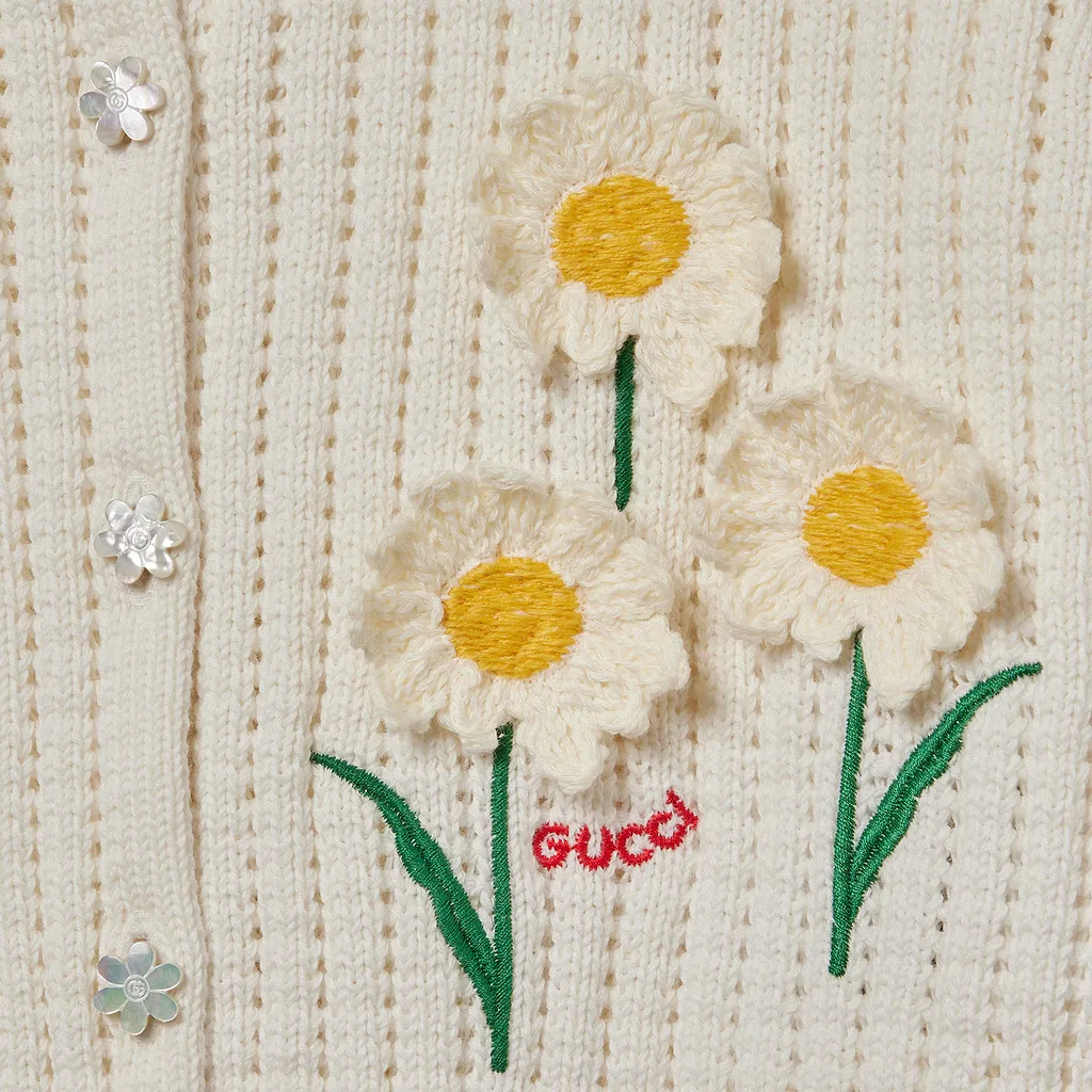 Children's Cotton Cardigan With Embroidery