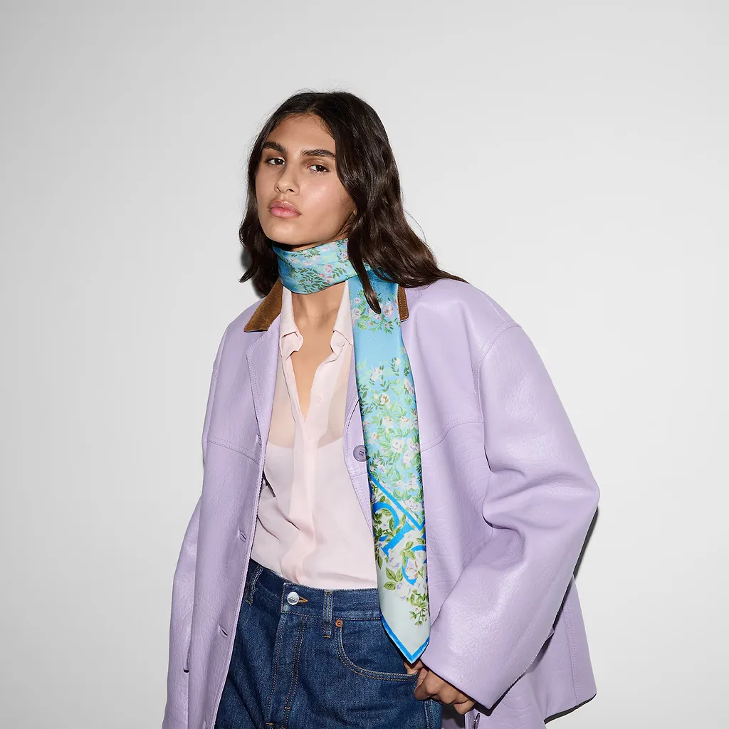 Printed Silk Carré