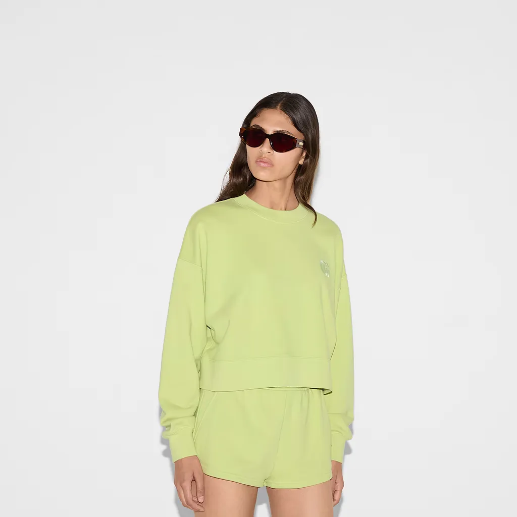 Embroidered Cotton Jersey Sweatshirt