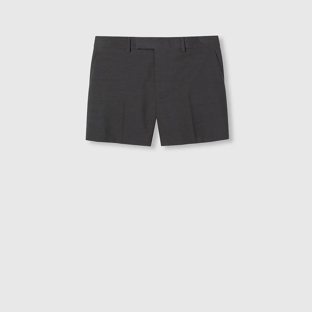 Wool Mini Shorts