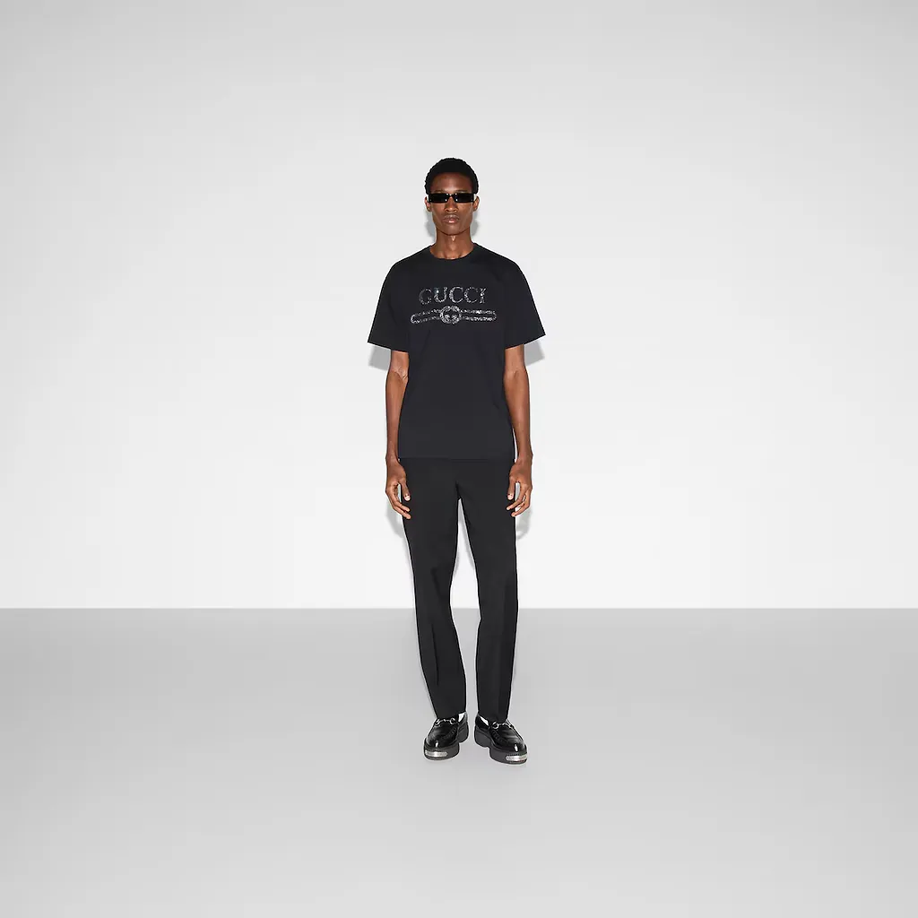 Embroidered Cotton Jersey T-Shirt