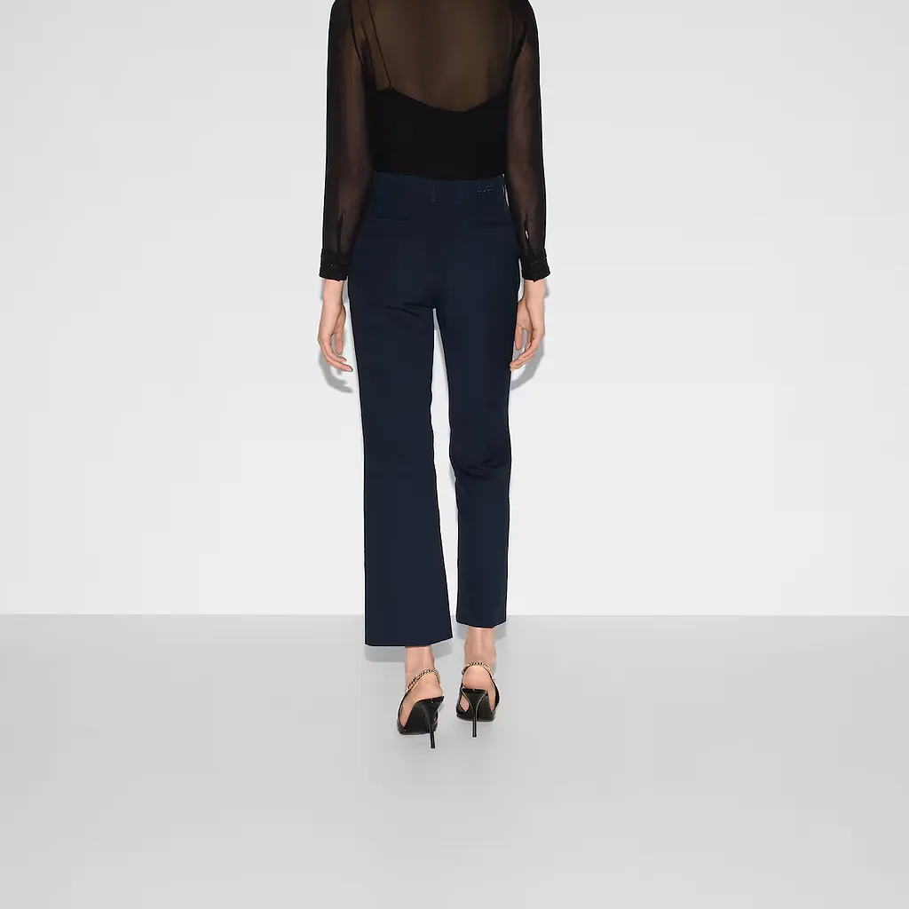 Cotton Trousers With Embroidery