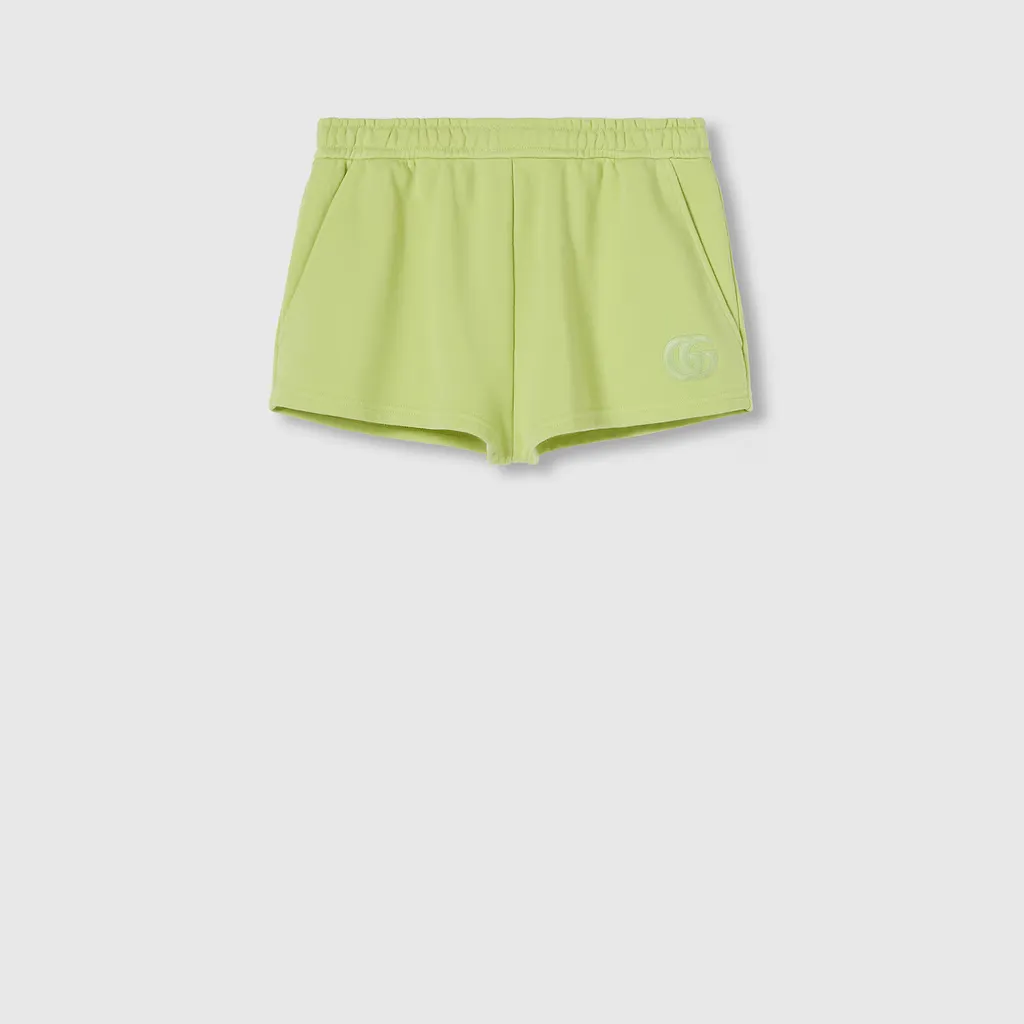 Embroidered Cotton Jersey Shorts