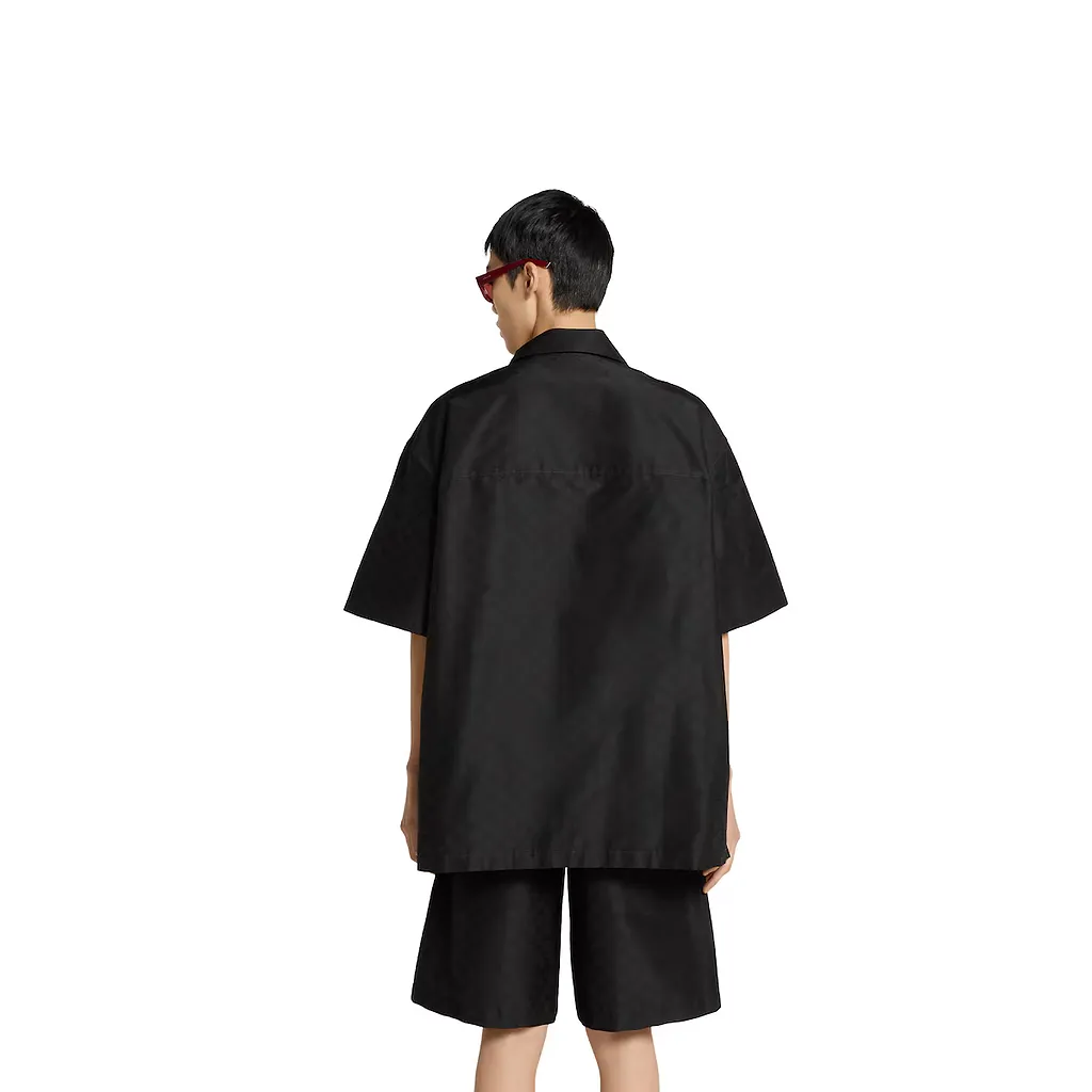 Cotton-Silk Gg Faille Shirt