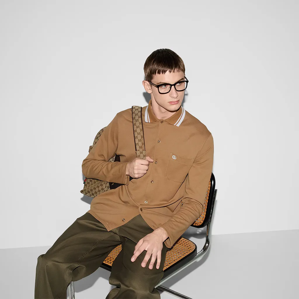Cotton Piquet Polo Shirt With Embroidery