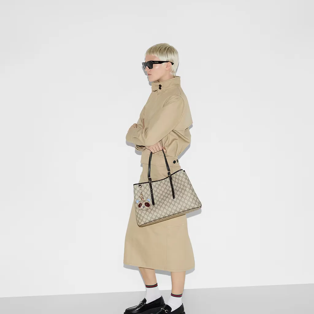 Gg Emblem Large Tote Bag