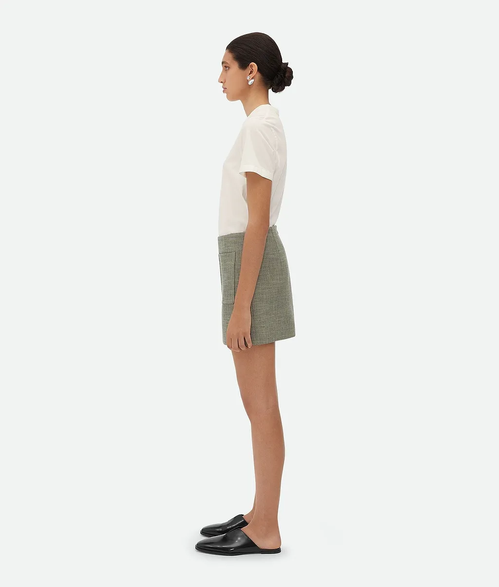 Melange Cotton Skirt