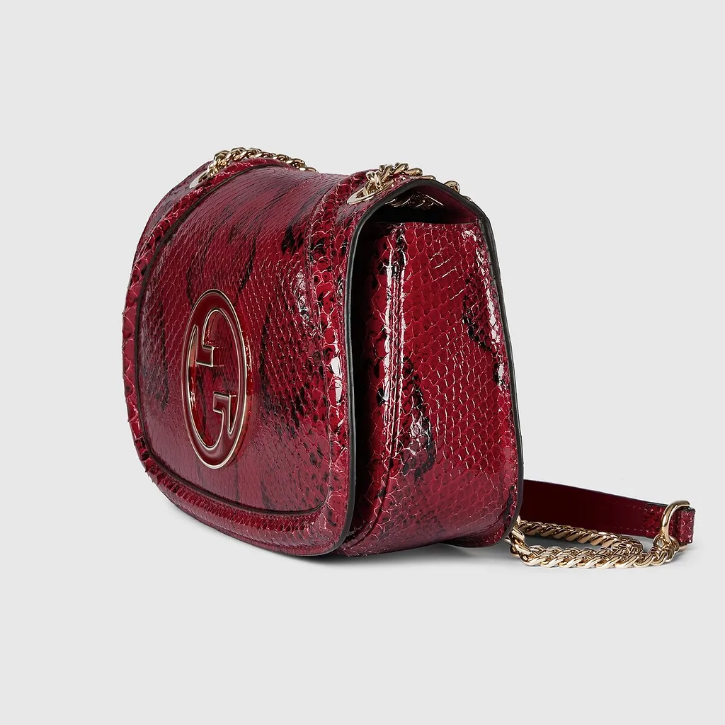 Gucci Blondie Python Medium Shoulder Bag