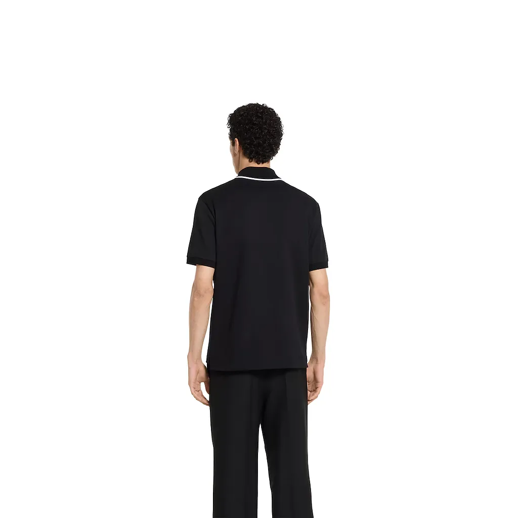 Cotton Piquet Polo Shirt With Embroidery