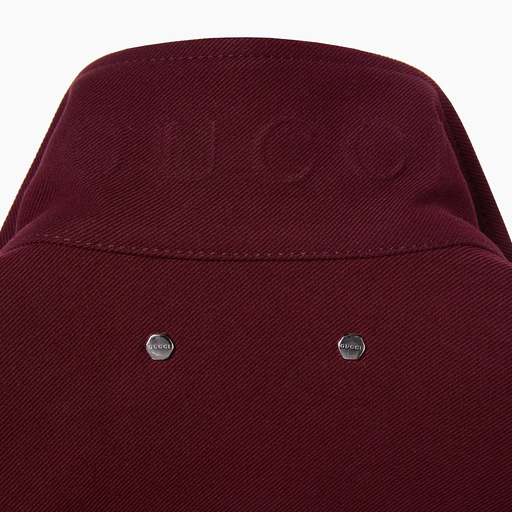 Cotton Gabardine Jacket With Logo