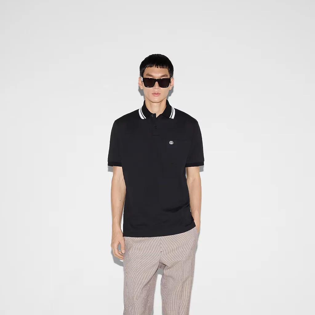 Cotton Polo Shirt With Embroidery