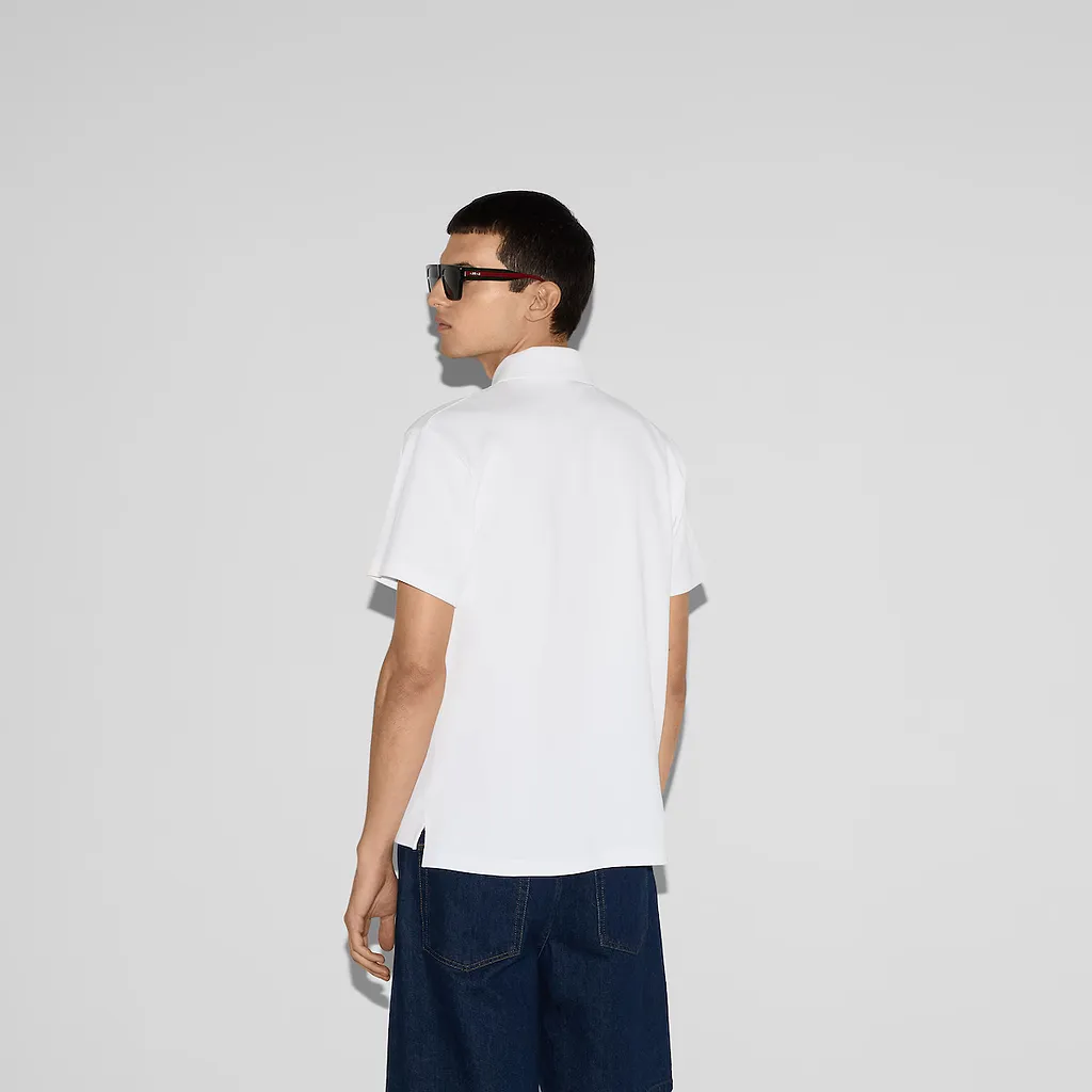 Printed Cotton Polo Shirt