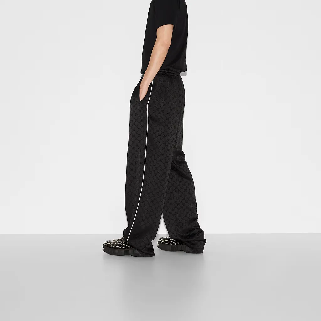 Gg Satin Jogging Trouser