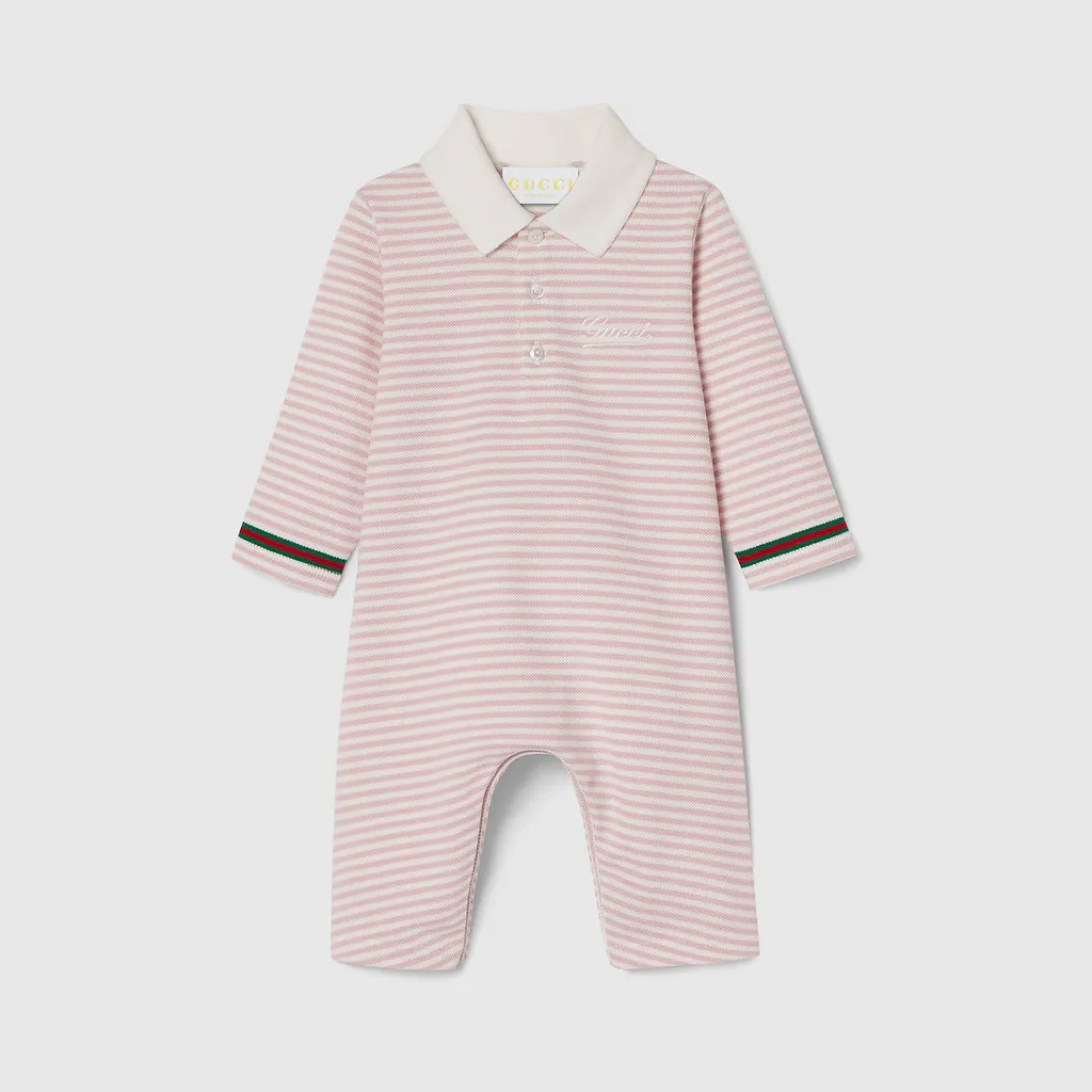 Baby Embroidered Cotton One-Piece