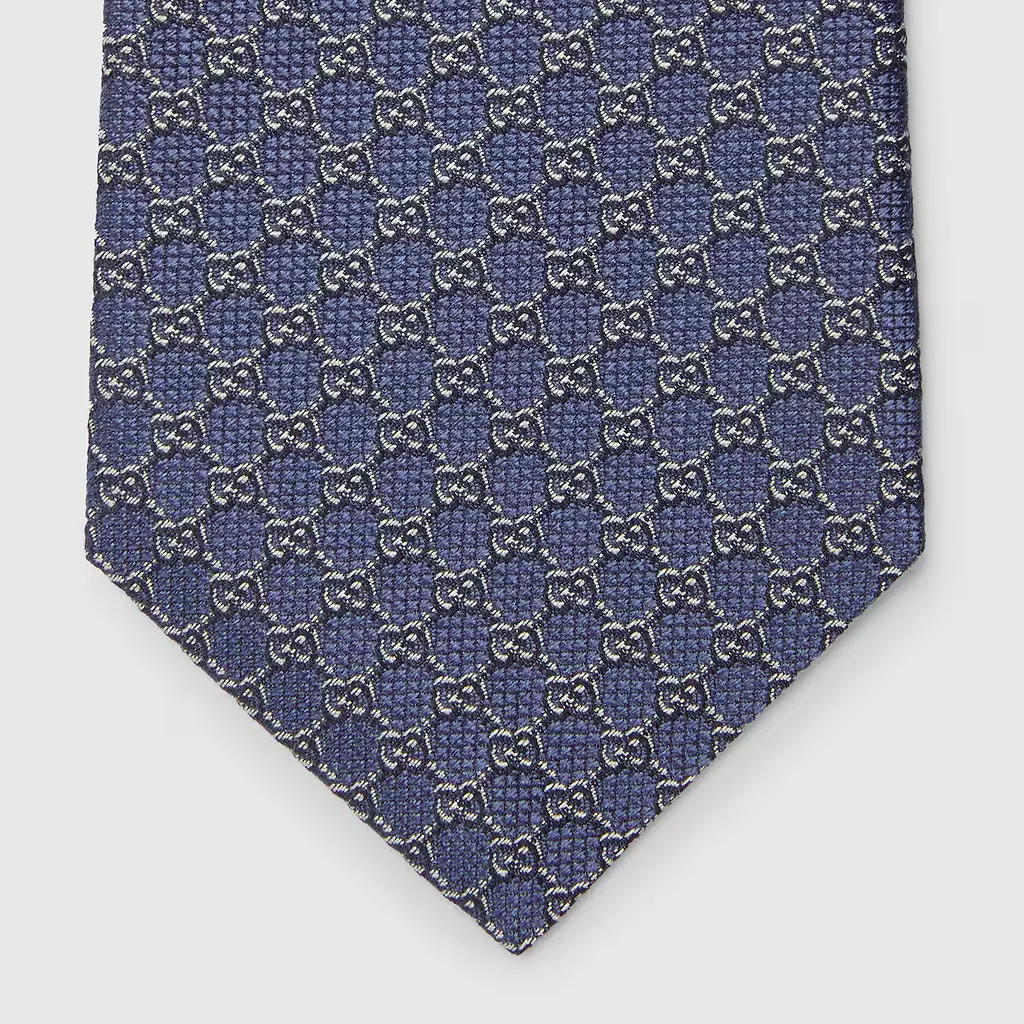 Gg Silk Jacquard Tie