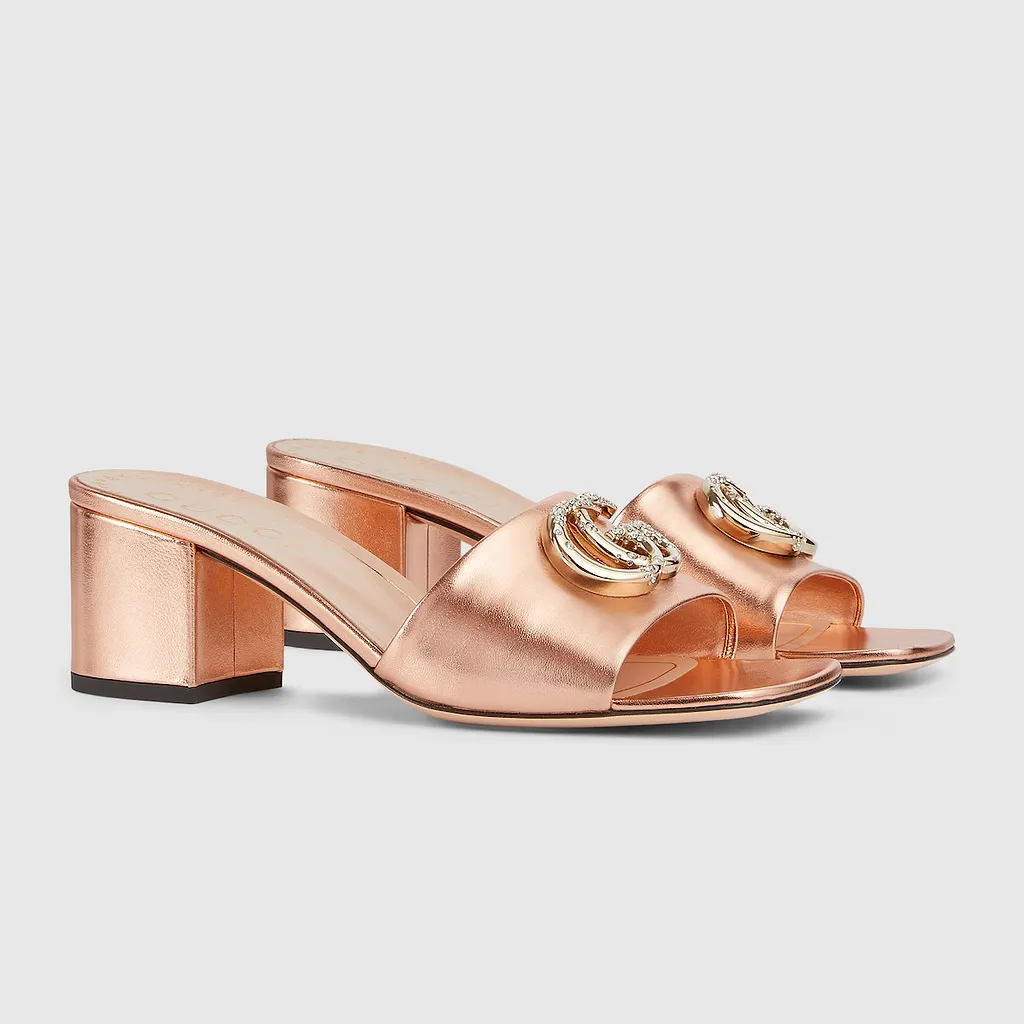 Slide Sandal With Double G