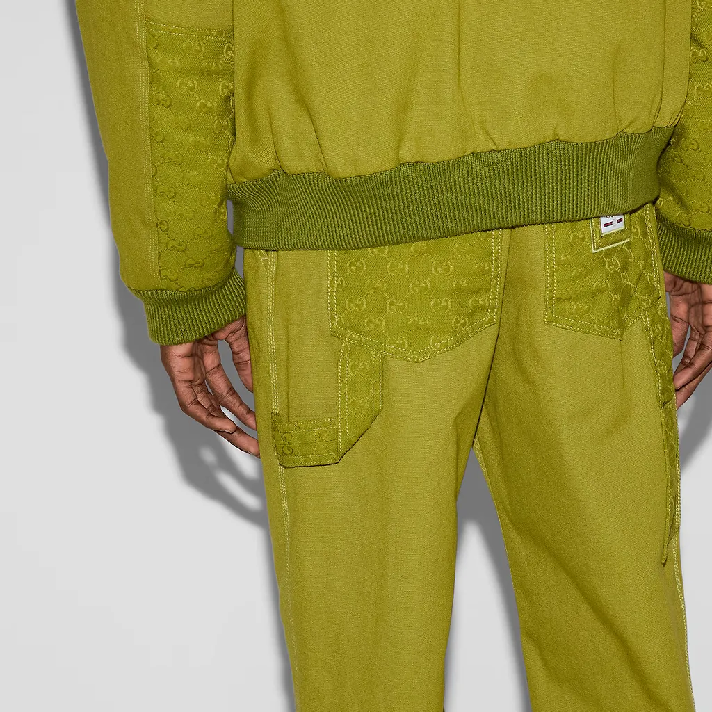 Heavy Cotton Canvas Pants With Label