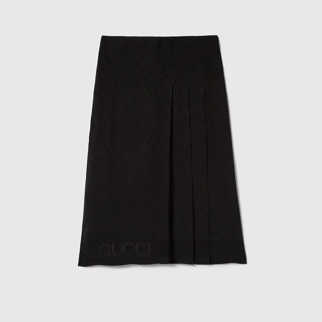 Gucci Silk Jacquard Skirt