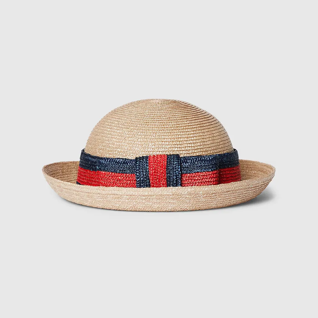 Children's Straw Hat With Web