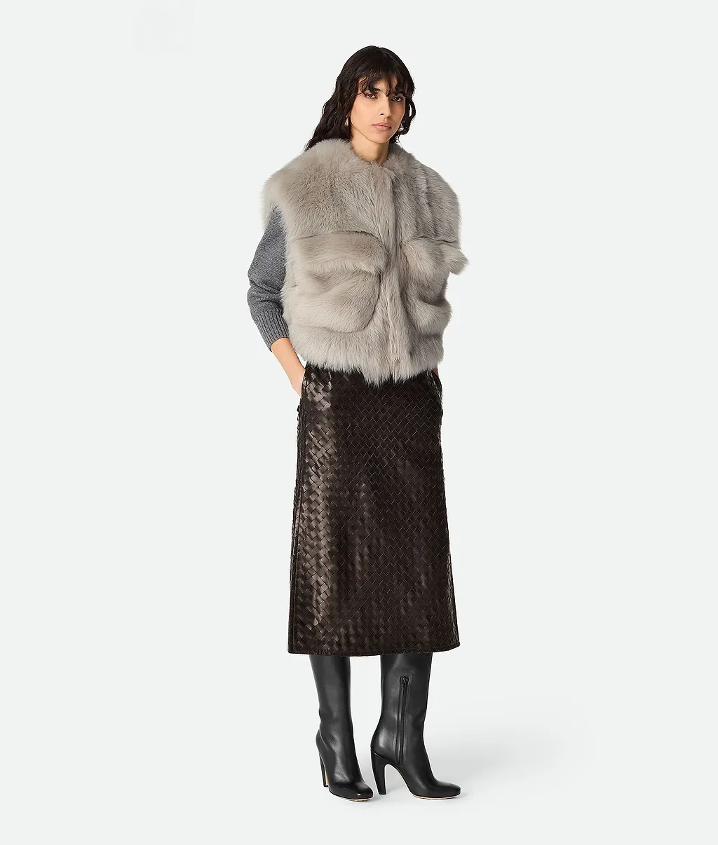 Toscana Shearling Cropped Gilet