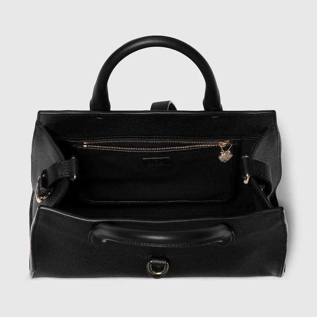 Medium Tote Bag With Hook Closure