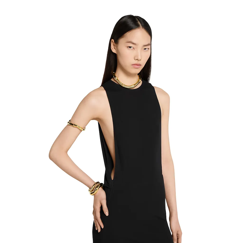 Jersey CrÊPe Fabric Evening Dress