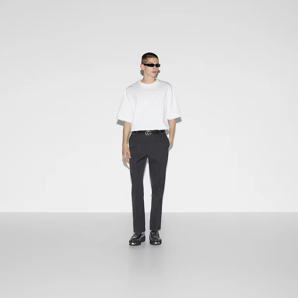 Cotton Jersey T-Shirt With Embroidery