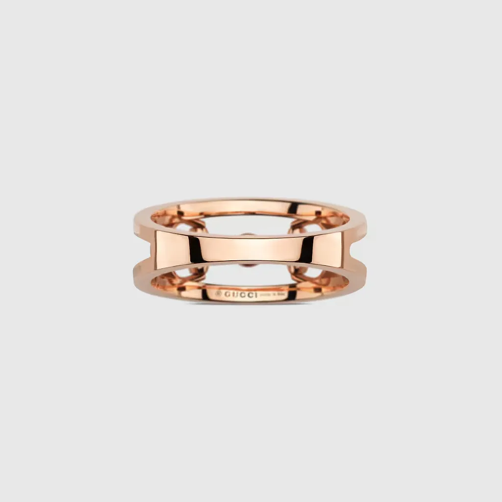 18K Horsebit Wide Diamond Ring