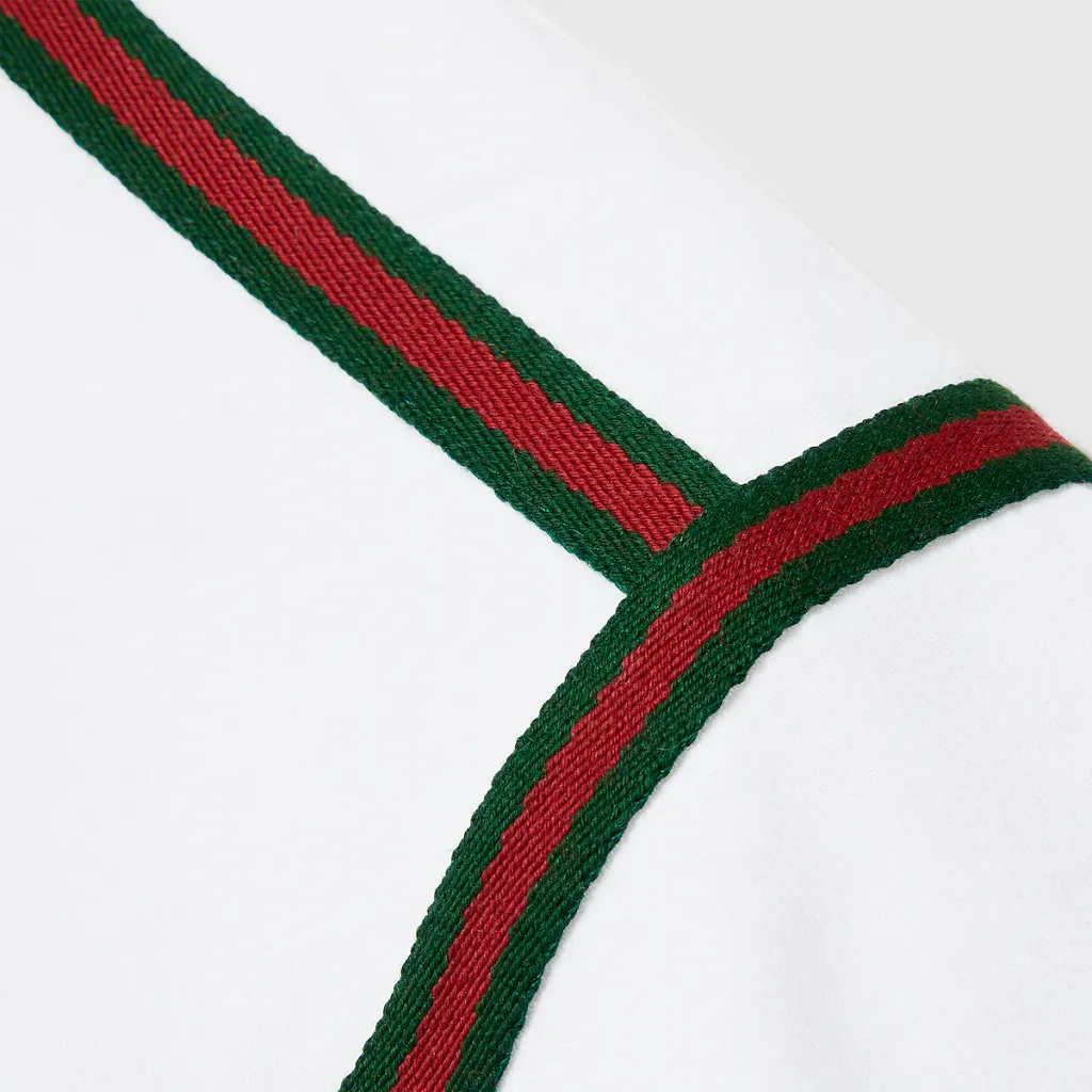 Cotton Jersey T-Shirt With Web
