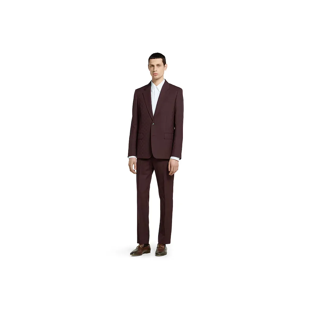 Gg Wool Jacquard Suit