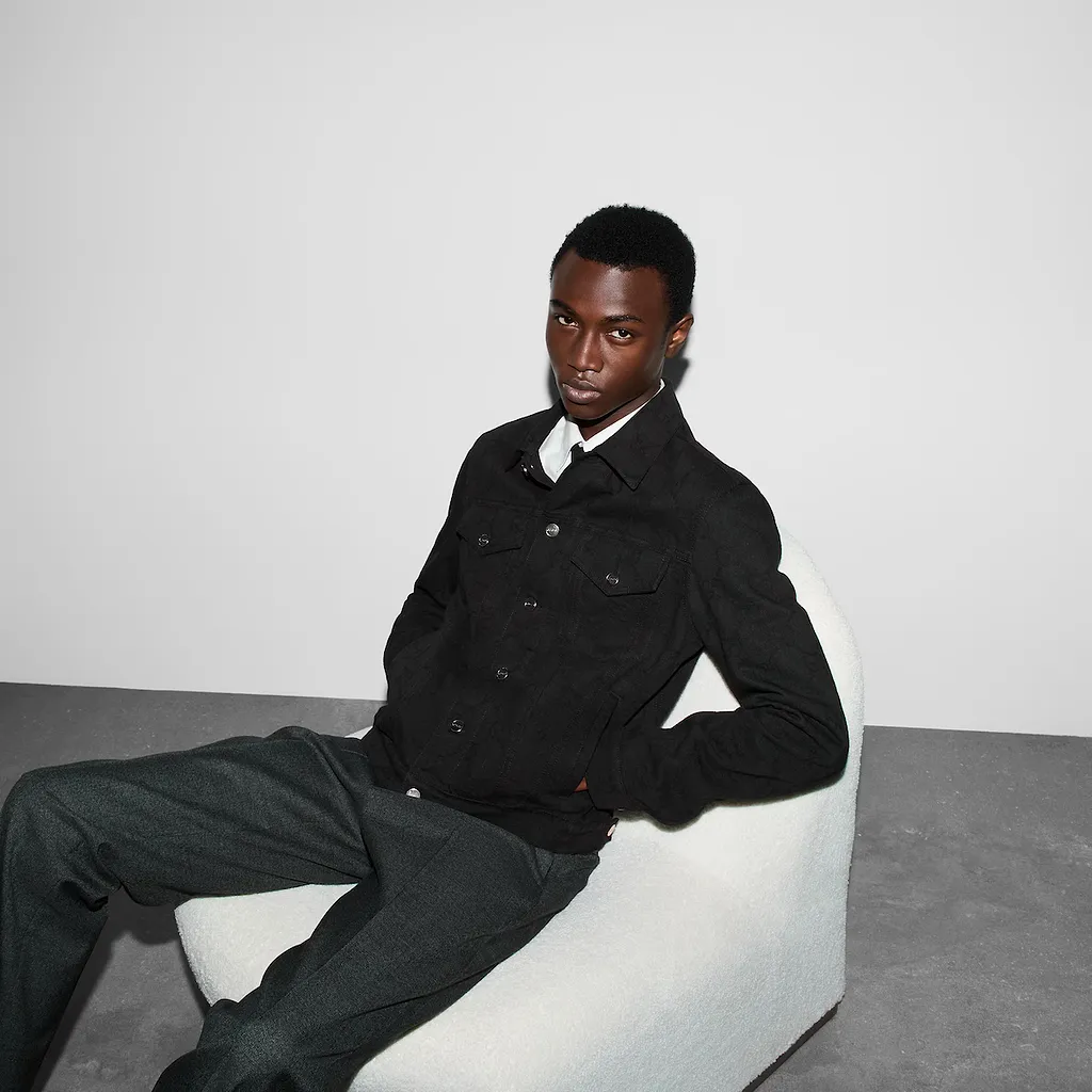 Gg Denim Jacquard Jacket